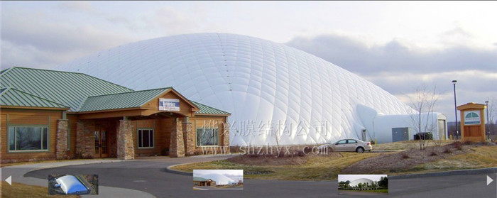 【充氣白色體育場設計】氣枕膜結構體育館建筑