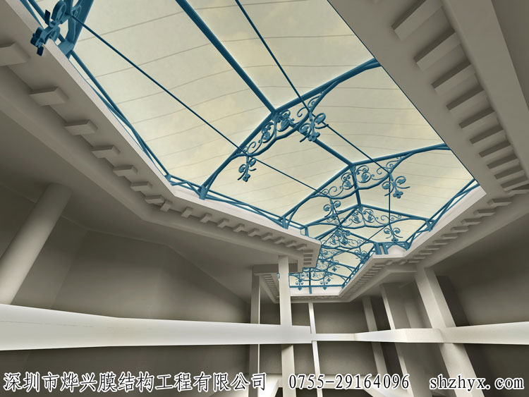 【廣東展館屋面設計】短工期耐用膜結構大型場館屋頂雨棚施工